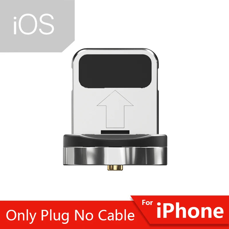 Fast Charging 540° Rotate Magnetic Cable - Micro USB & Type C for iPhone & Xiaomi