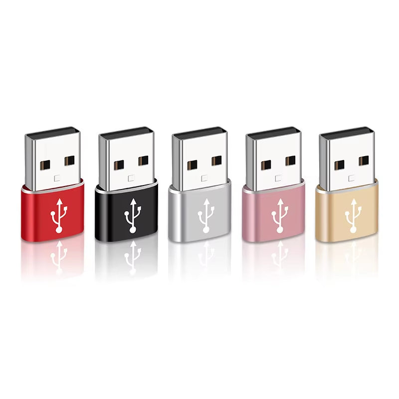 USB-C OTG Adapter - USB to Type C Male to Micro USB Female Converter for Macbook & Samsung S20