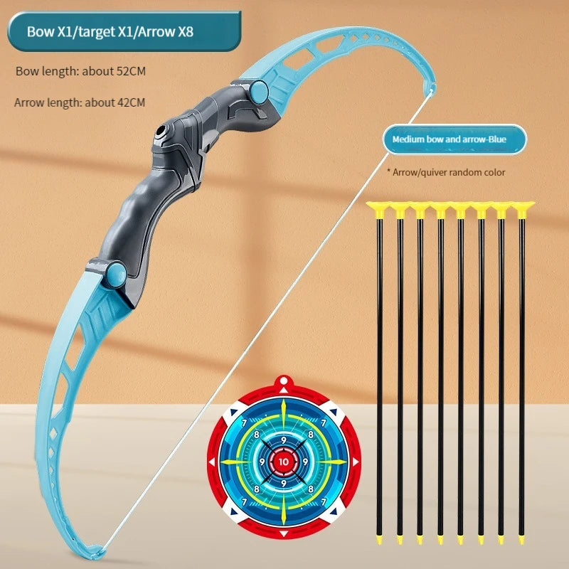 52cm Kids Bow and Arrow Set - Perfect for Outdoor Archery Practice with Target - Ideal Gift for Boys!