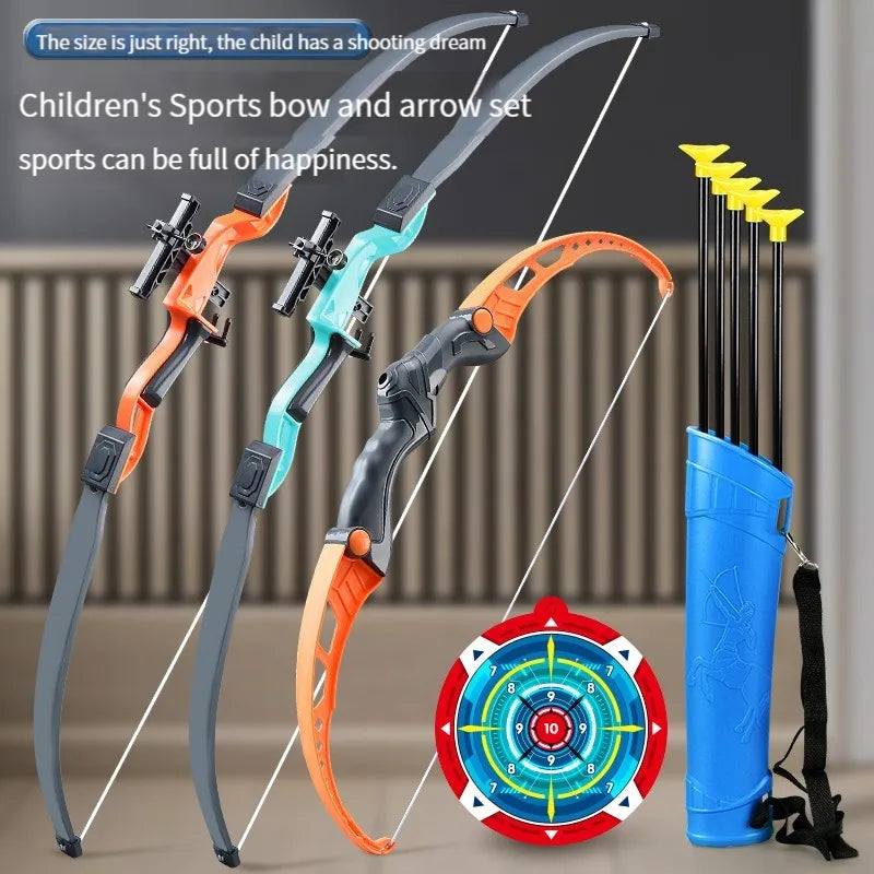 52cm Kids Bow and Arrow Set - Perfect for Outdoor Archery Practice with Target - Ideal Gift for Boys!