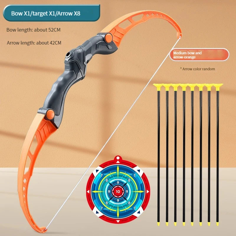 52cm Kids Bow and Arrow Set - Perfect for Outdoor Archery Practice with Target - Ideal Gift for Boys!